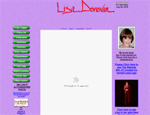 Tablet Screenshot of lisadonovan.com